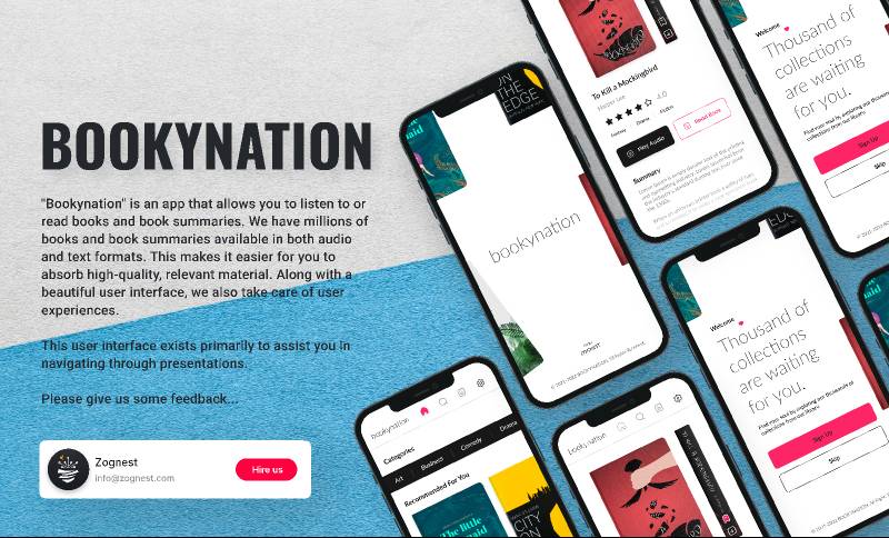 Bookynation Book Figma Mobile App Template