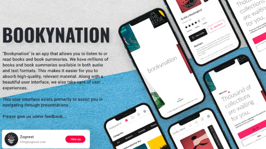 Bookynation Book Figma Mobile App Template