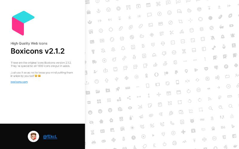 Boxicons v2.1.2 Figma Template