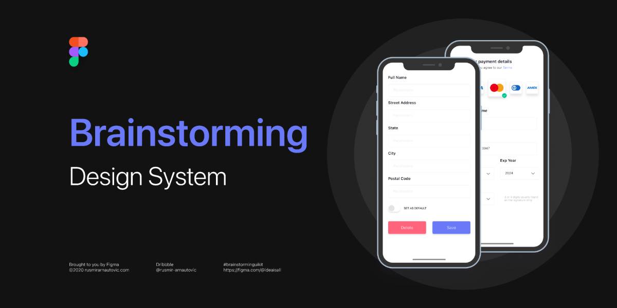 Brainstorming Design system (Free figma Template)