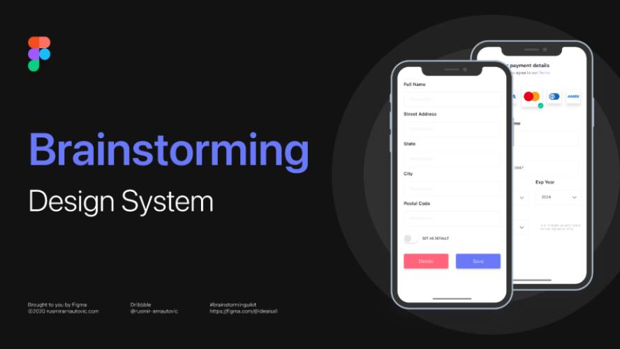 Brainstorming Design system (Free figma Template)