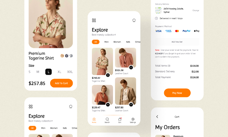 Brand Store Mobile App Design Figma Template