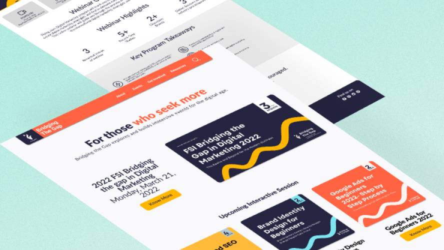 Bridging the gap Figma Website Template