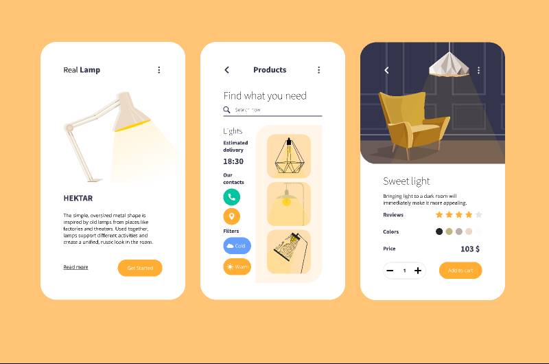 Bring light into your life figma mobile app