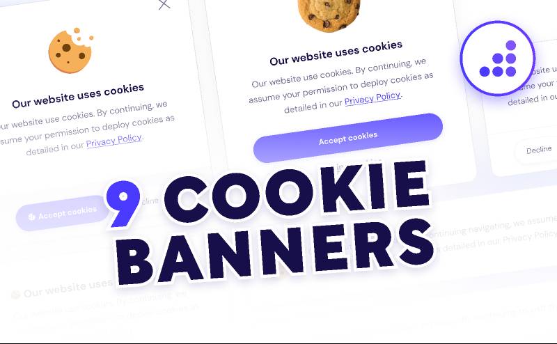 BRIX Cookies Notification Banner Website Template Figma Element