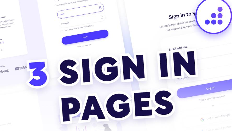 BRIX Sign In Page Templates Figma Element