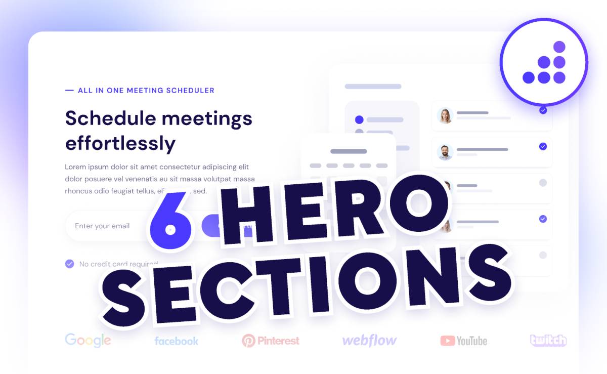 BRIX Website Hero Sections Figma Template