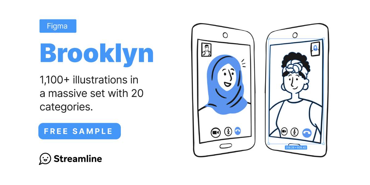 Brooklyn Illustrations Set Figma Template