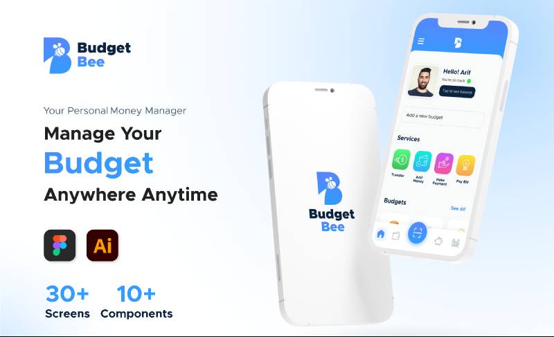 Budget Bee Mobile App Figma Template