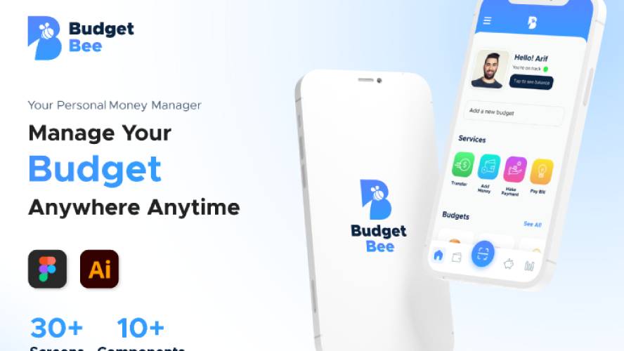 Budget Bee Mobile App Figma Template