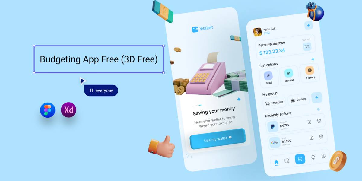 Budgeting App Free (3D Free)