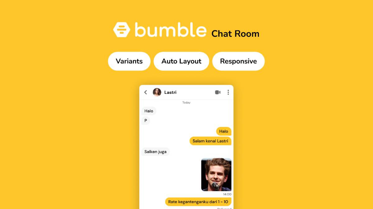 Bumble Chat Room Figma UI Kit