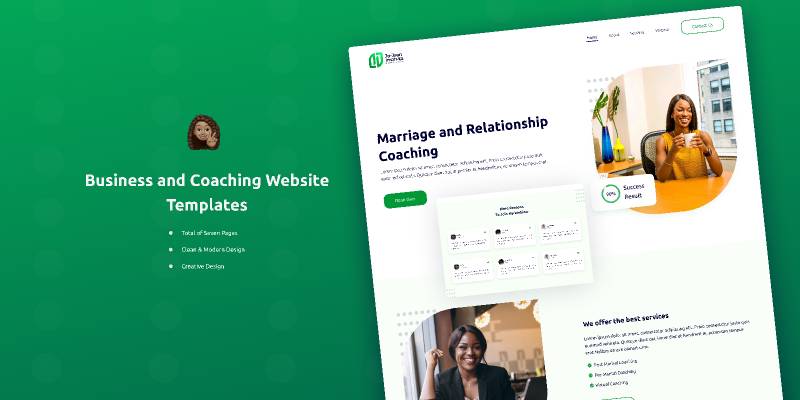 Business and Coaching Website Figma Template