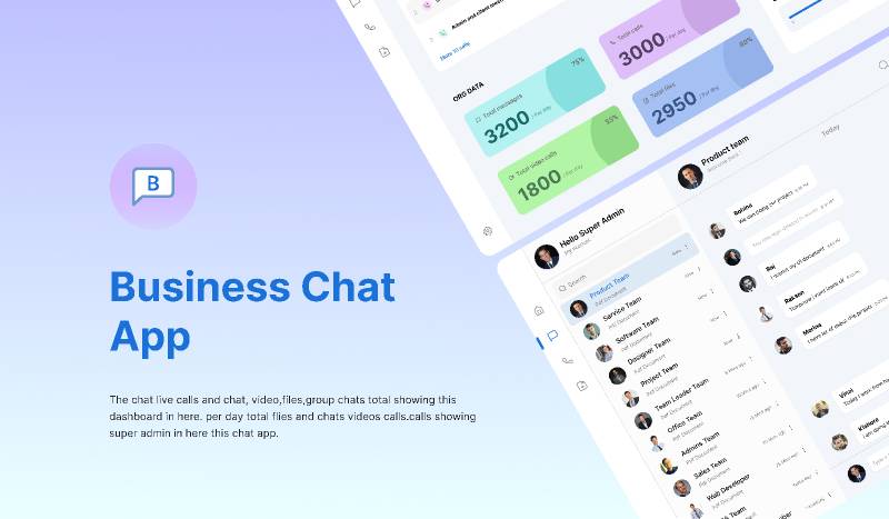 Business Chat App/ UX Case study Figma Template
