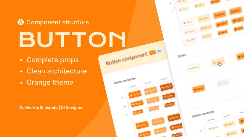 Button v1.1 - Component Structure Figma Ui Kit