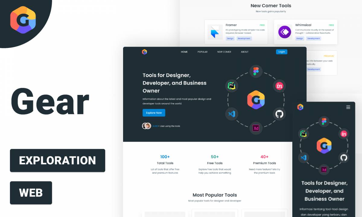 BWA Gear Figma Website Template Free Download