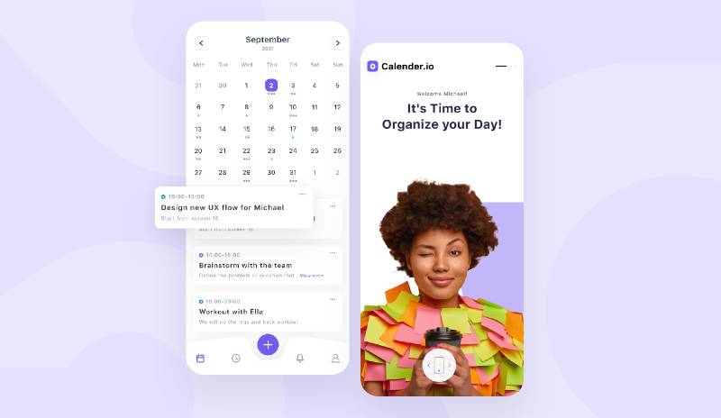 Calendar Figma mobile app