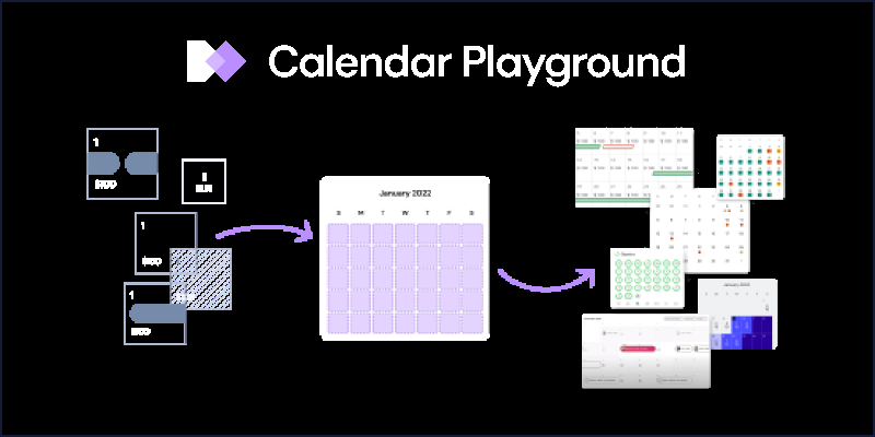 Calendar Playground Figma Ui Kit | UI4Free