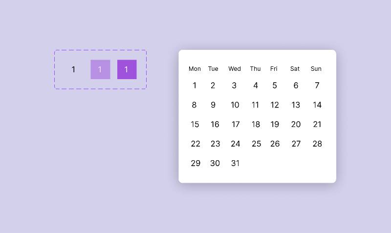 Calender - Figma UI Material