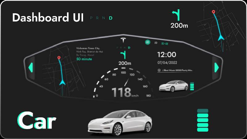 Car Dashboard Concept Figma Ui Kit