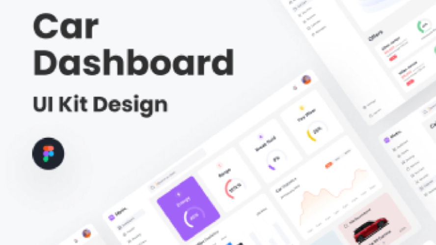 Car Dashboard UI Design Figma Template