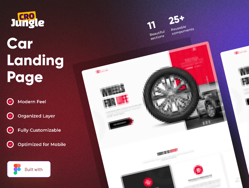 Car Landing Page Figma Template