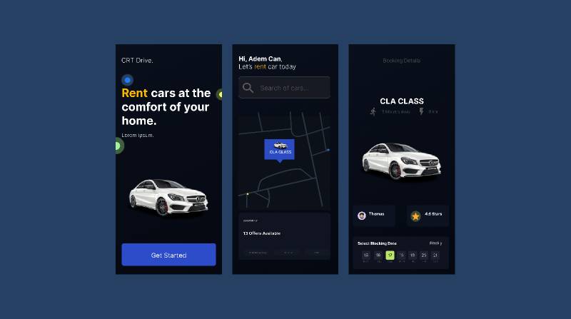 Car Rental Figma Mobile Template