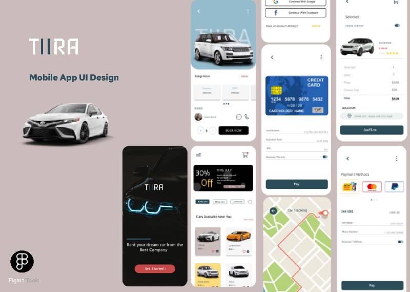 Car Rental Mobile App Figma Template