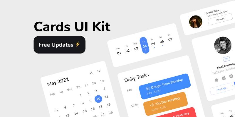 Cards UI Kit Figma