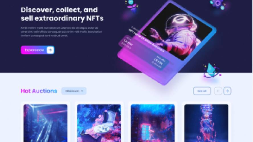 Case study NFT Website Figma Template