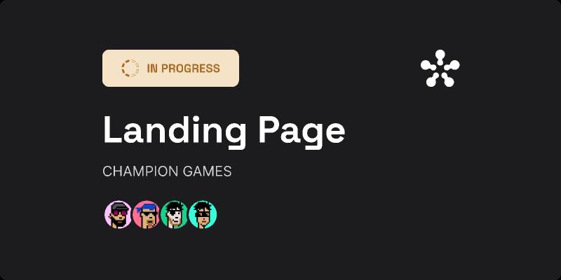 Champion Games - Figma Landing Page