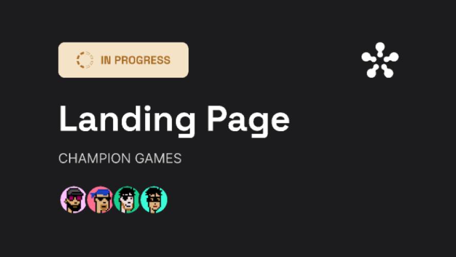 Champion Games - Figma Landing Page