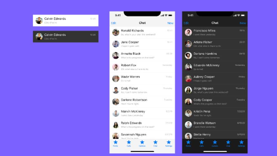 Chat - List view Figma