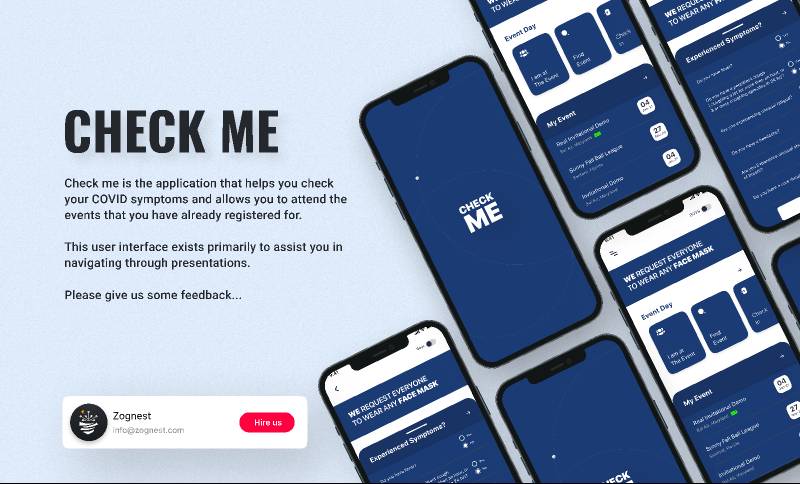 Check Me Health Care Figma Mobile App Template