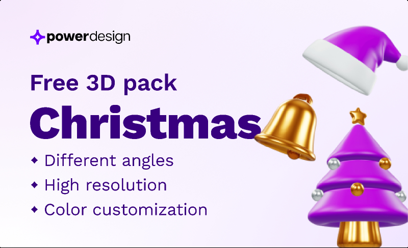 Christmas - Free 3D pack for Figma