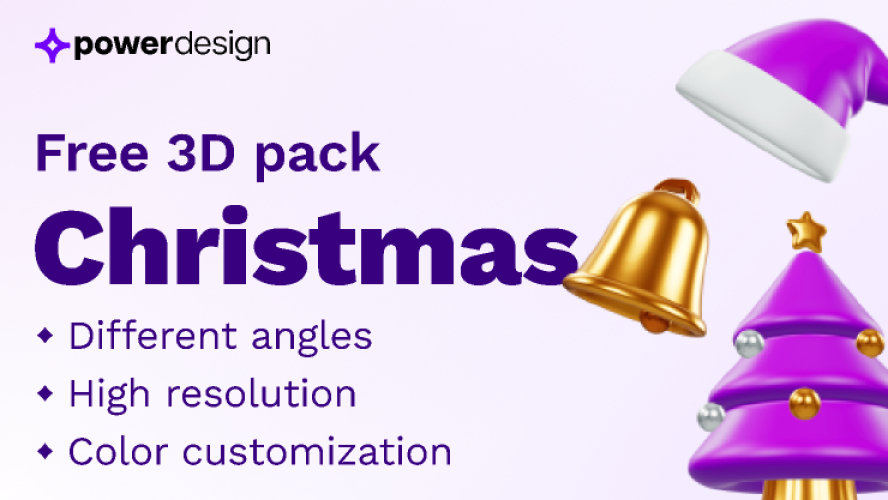 Christmas - Free 3D pack for Figma