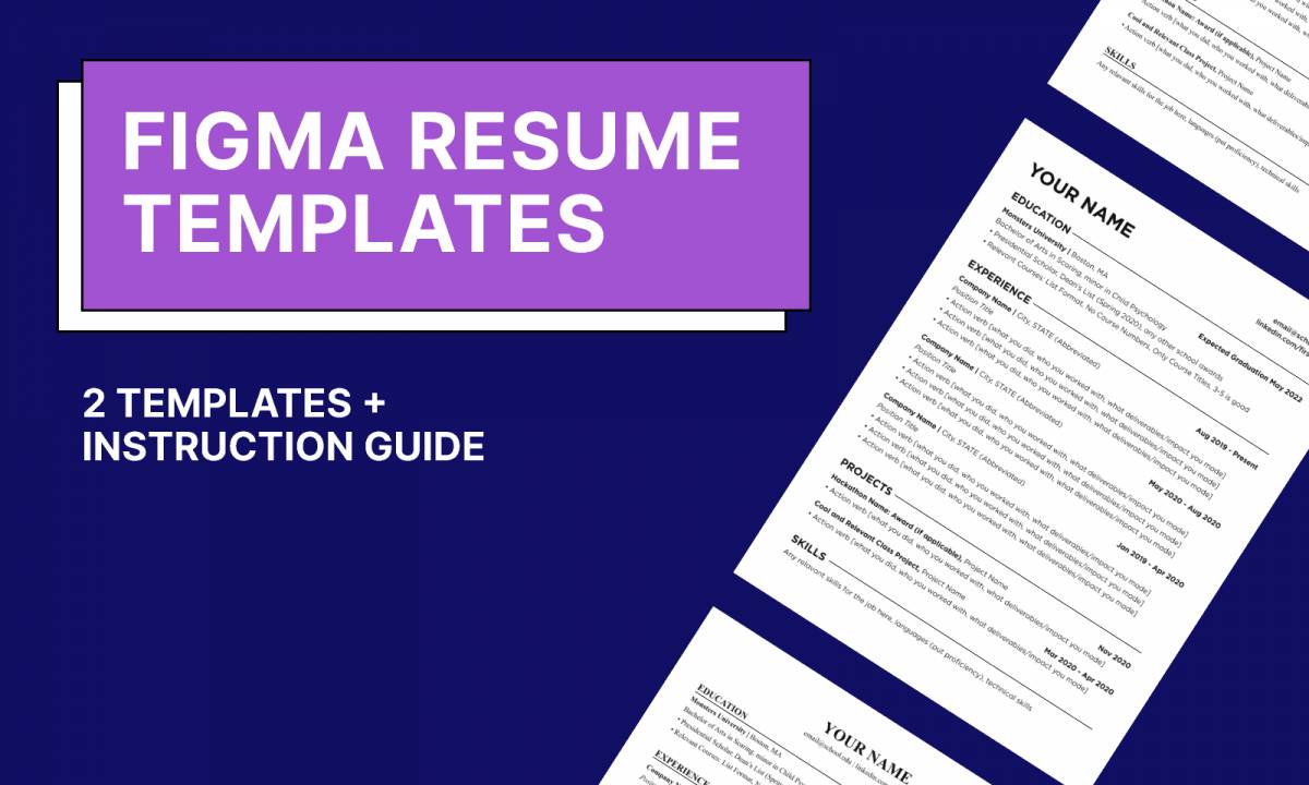 Clean Figma Resume Templates