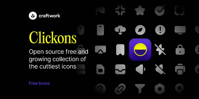 Clickons from Craftwork Figma Template