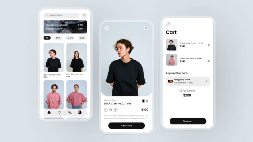 Clothes Store UI Figma Mobile Template