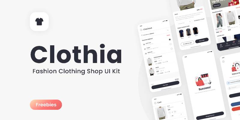 [Clothia] Fashion Clothing Shop - Figma Mobile Template