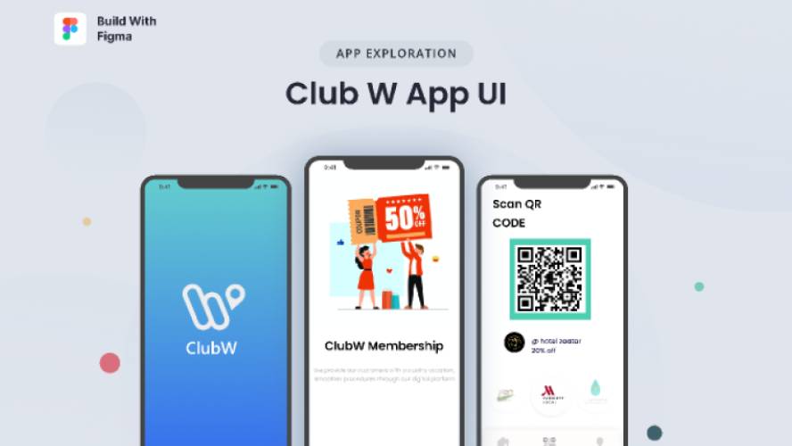 Clup App - Free Figma Mobile Template