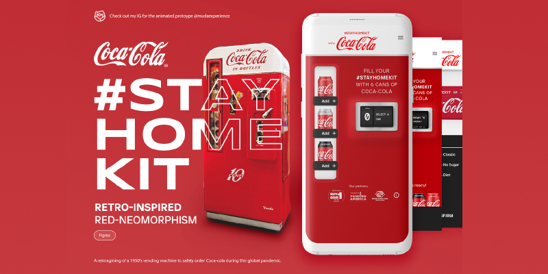 Coca Cola Delivery Neomorphism Prototype Figma