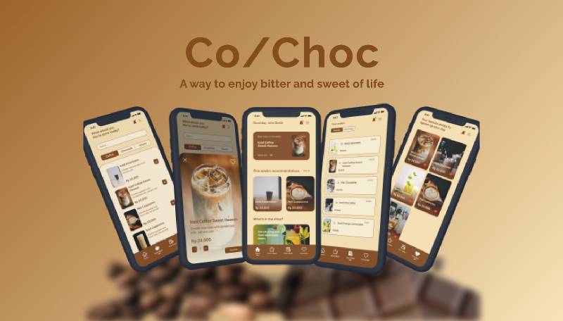 Co/Choc Cafe Figma Mobile Template