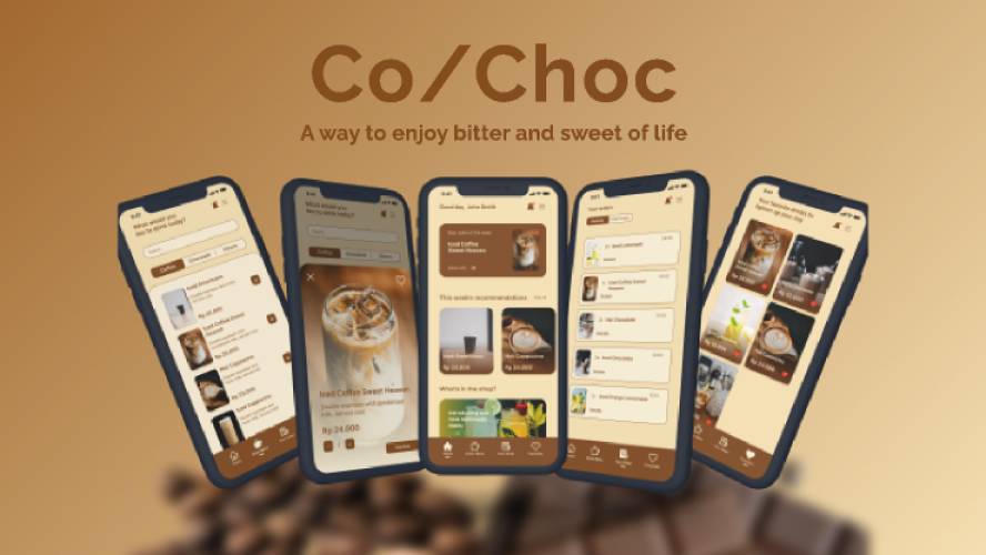 Co/Choc Cafe Figma Mobile Template