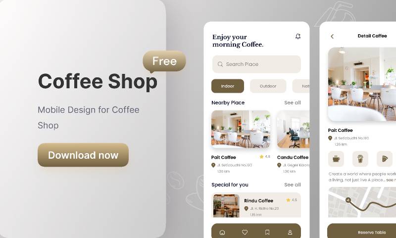 Coffe Shop Figma Mobile Template