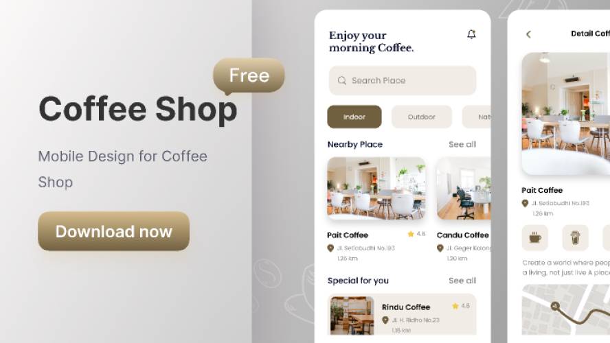 Coffe Shop Figma Mobile Template