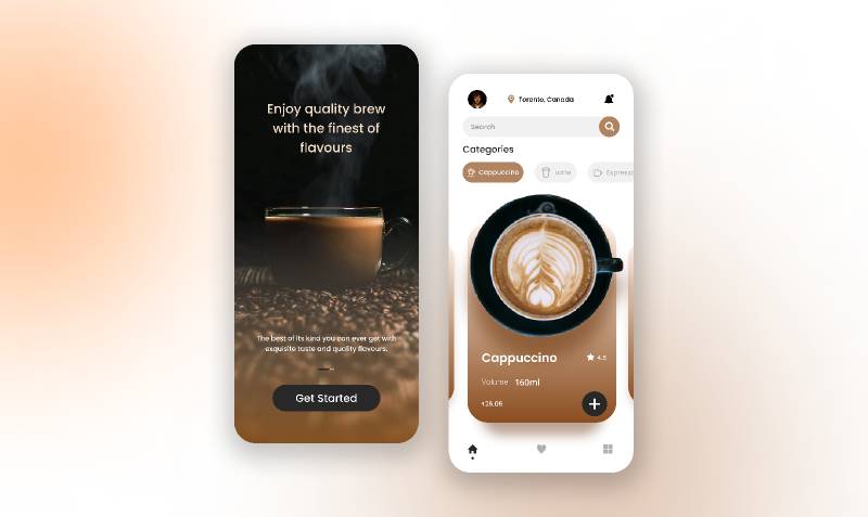Coffee Ordering App Concept Figma Template