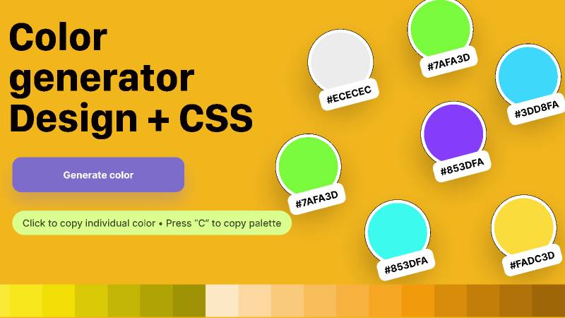 Color Generator + CSS Figma