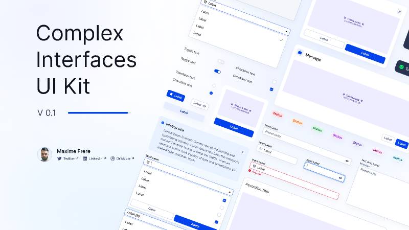 Complex Interfaces UI Kit Figma Template