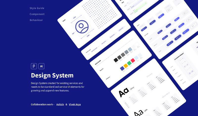 Concept design system for web figma ui kit